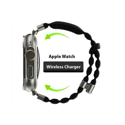 EnergyLink, 1-Step Magnetic Attachment & Charging. Compatible with Apple Watch Band 42-49mm & IP68 Waterproof