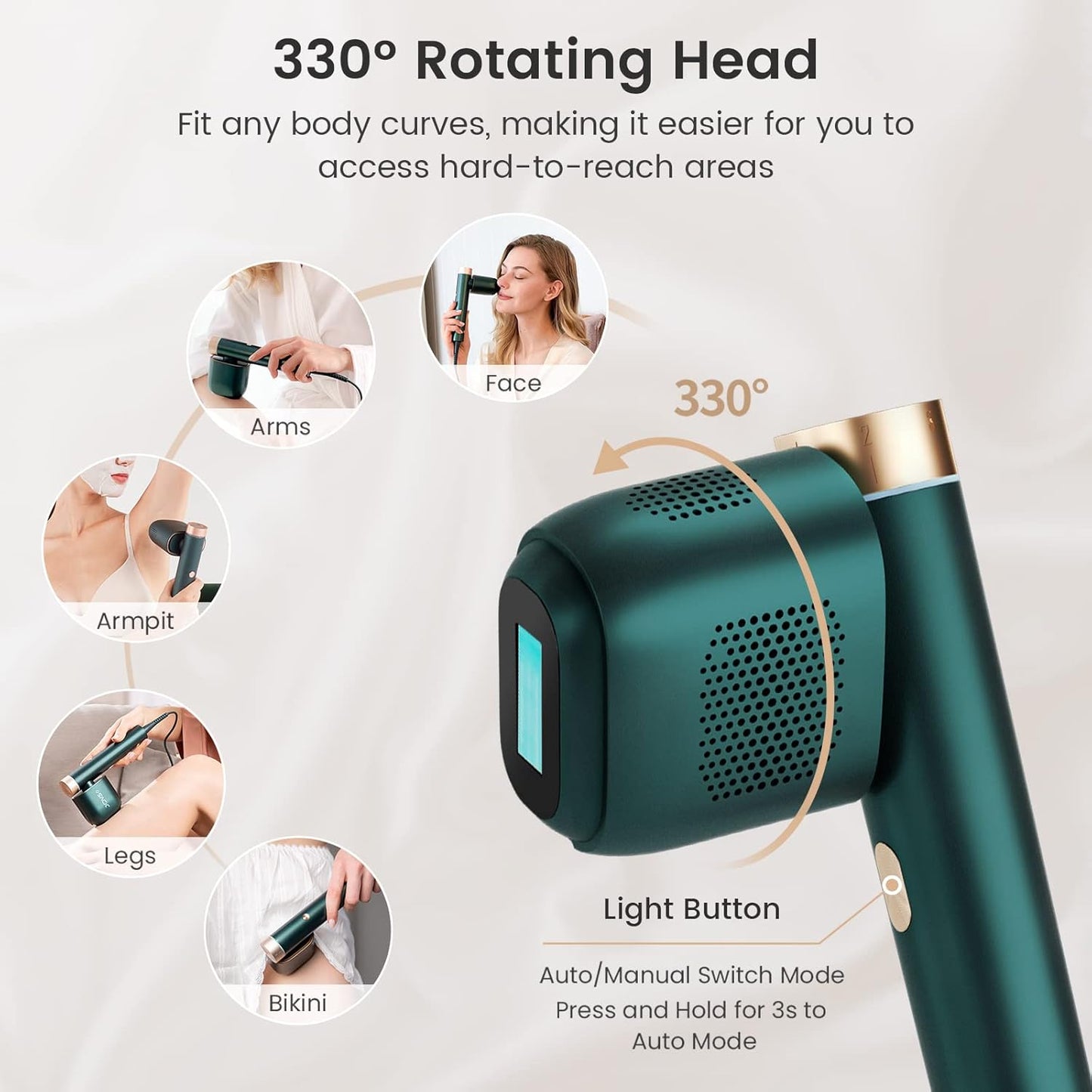 JOVS Venus HPro | Ice-Cooling Painless IPL Hair Removal Device